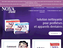 Tablet Screenshot of novadent.com